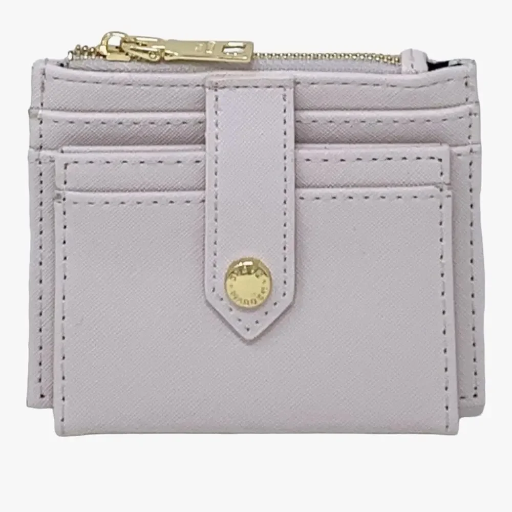 NWT Steve Madden Light Pink Card Holder with Gold Accents Wallet 4”H